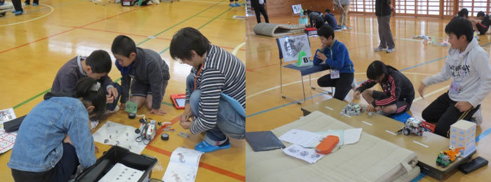 静岡県「立賀茂小学校」にて行われたプログラミング授業の様子